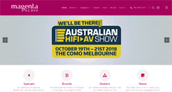 Desktop Screenshot of magentaaudio.com.au