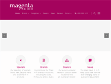 Tablet Screenshot of magentaaudio.com.au